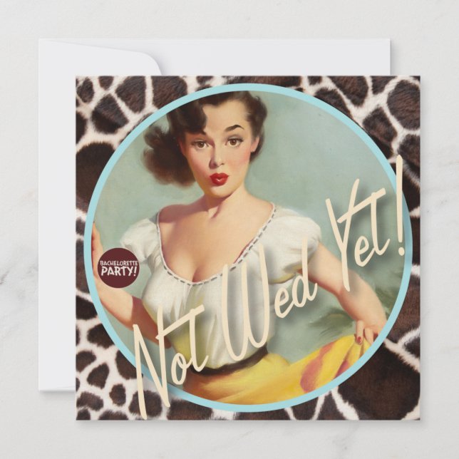 Invitación El Kitsch Bitsch : ¡Todavía no Wed! (Anverso)