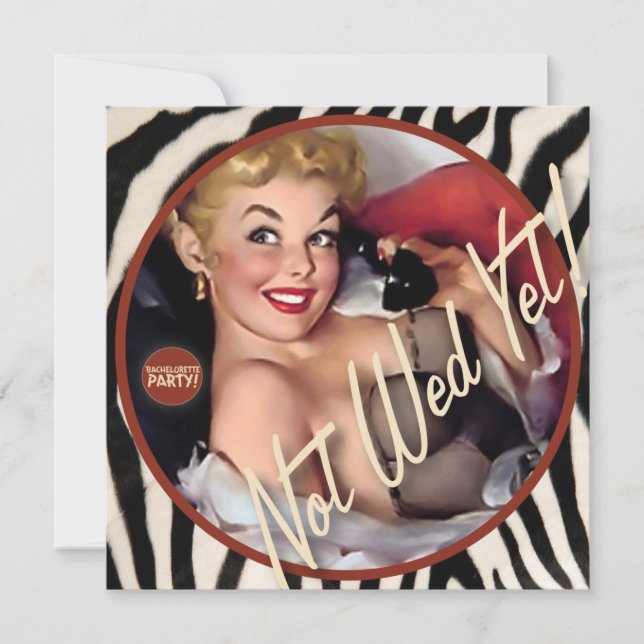 Invitación El Kitsch Bitsch : ¡Todavía no Wed! (Anverso)