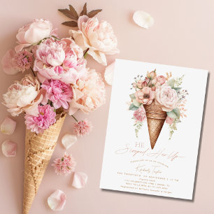 Invitación Él La Sacó De La Ducha De Novias De Helados