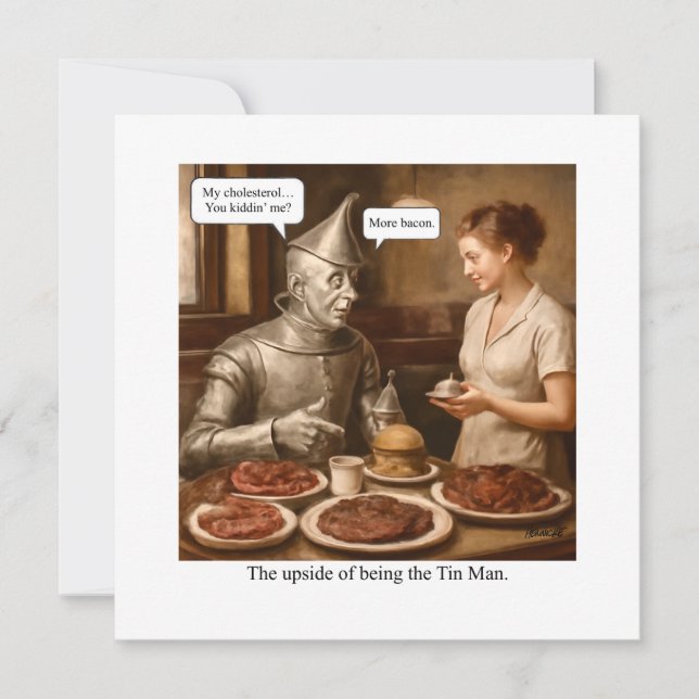 Invitación El lado positivo de ser el Hombre Estaño (Anverso)