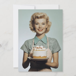 Invitación El ladrido de una vieja ama de casa de los años 50