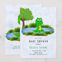 El lagarto lindo en el Baby Shower de Pond Boy