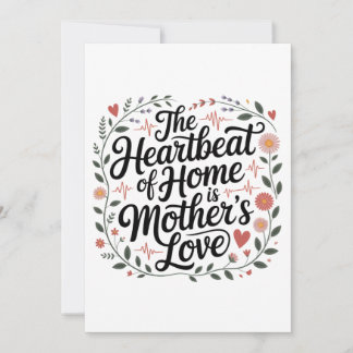 Invitación El Latido De Hogar Es El Amor De Una Madre