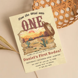 Invitación El Lejano Oeste Como Occidente Era Un Cumpleaños