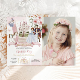 Invitación El libro de cuento de la princesa de cumpleaños