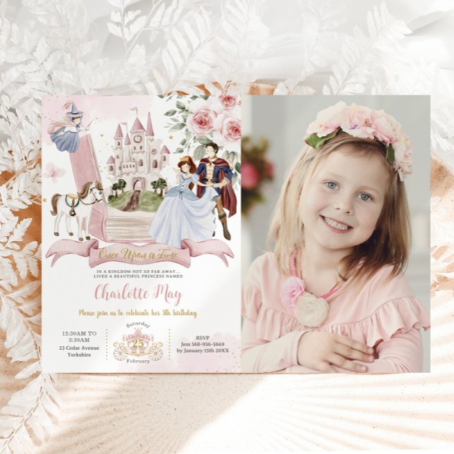 Invitación El libro de cuento de la princesa de cumpleaños (Subido por el creador)