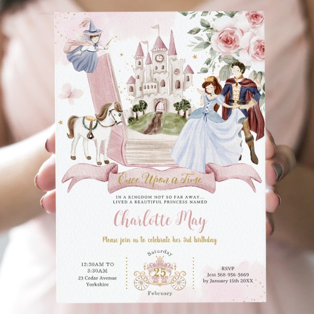 Invitación El libro de cuento de la princesa de cumpleaños (Subido por el creador)