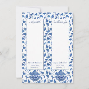 Invitación El libro del Boda de la Moda Chinoiserie marca las