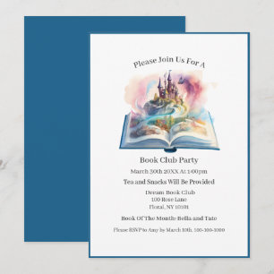 Invitación El libro siempre es mejor, Club de lectura