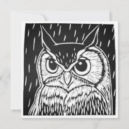 Invitación El linograbado de The Night Watcher