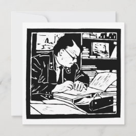 Invitación El linograbado del profesor