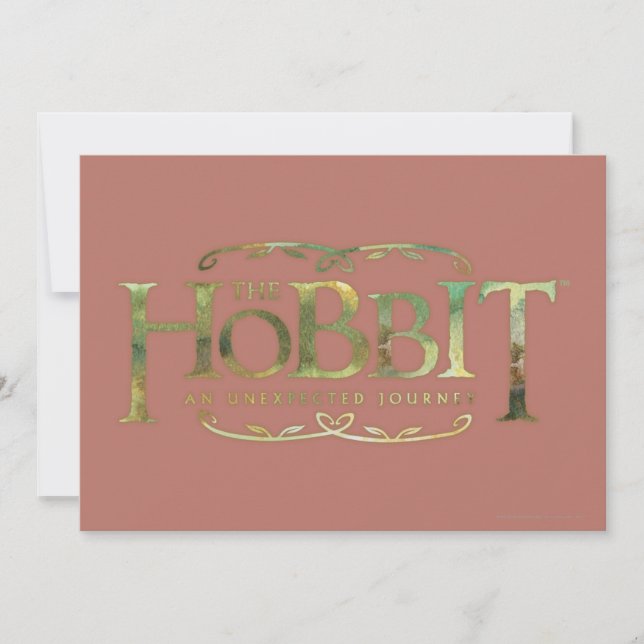 Invitación El logo de Hobbit Green (Anverso)
