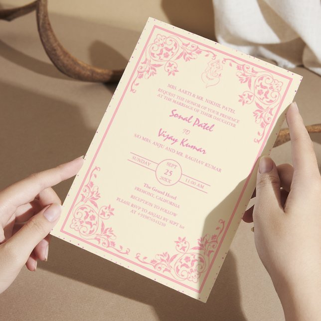 Invitación El logo del Boda hindú Ganesha es insignificante (Subido por el creador)