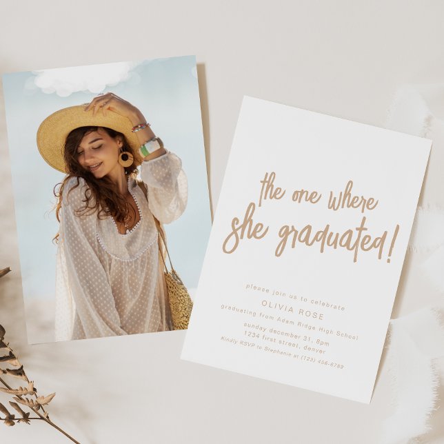 Invitación El lugar donde se graduó invitando a fiestas (Subido por el creador)