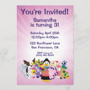 Invitación El mágico mundo del Webkinz
