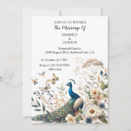 Invitación El magnífico pavo real
