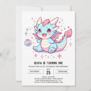 Invitación El majestuoso Dragón encantado