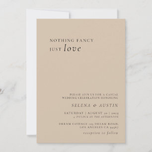 Invitación El manuscrito minimalista Nada Más Fina Que Amar A
