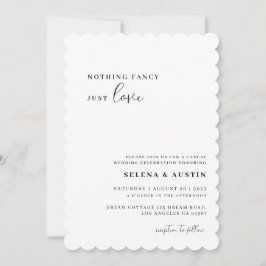 Invitación El manuscrito minimalista Nada Más Fina Que Amar A