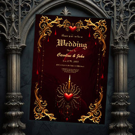 Invitación El maravilloso arte de la elegancia gótica.