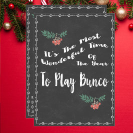 Invitación El maravilloso tema de los Navidades Bunco