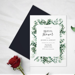 Invitación El marco de una granada deja ducha de novia