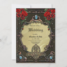 Invitación El marco ostenta un diseño opulento