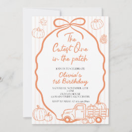 Invitación El más lindo en el parche de calabazas cumpleaños