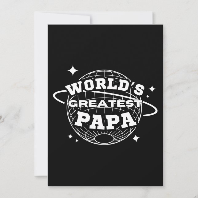 Invitación El mayor papá del mundo (Anverso)