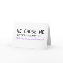 Él me eligió, pero está atascado con nosotros