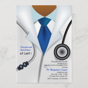 Invitación El Médica está invitado afroamericano