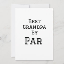 Invitación El mejor abuelo por padre simple abuelo gi