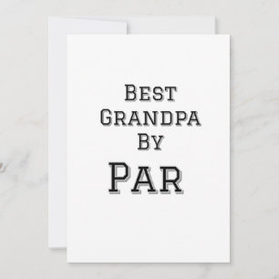 Invitación El mejor abuelo por padre simple abuelo gi