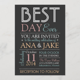 Invitación El MEJOR DÍA que casa NUNCA la edición COLORIDA de