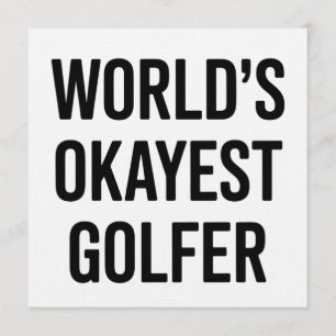 Invitación El mejor golfista del mundo papá Día del Padre gol