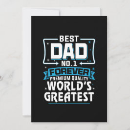 Invitación El mejor padre del mundo No.1