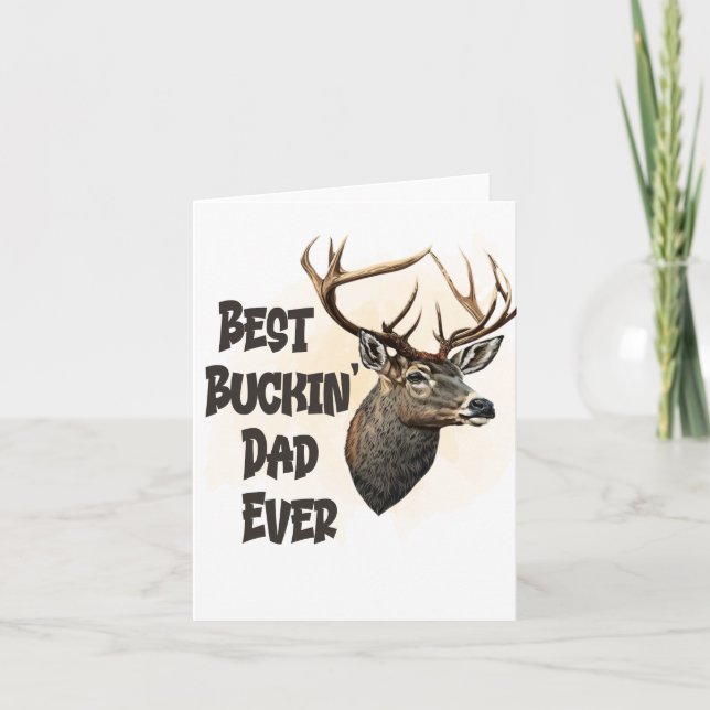 Invitación El mejor papa buckin divertido de la historia (Anverso)