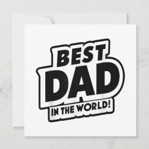 Invitación El mejor papá del mundo en el Día del Padre
