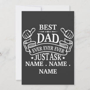 Invitación El mejor personalizable que nunca le pregunte el n