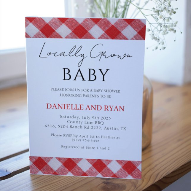 Invitación El mercado de granjeros de Baby Shower de producci (Subido por el creador)