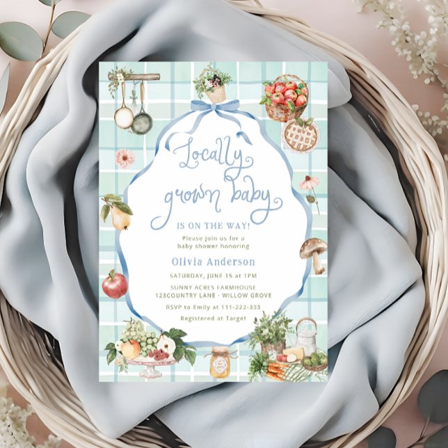 Invitación El mercado de los agricultores de Baby Shower (Subido por el creador)