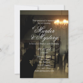 Invitación El misterio del asesinato invita a la investigació