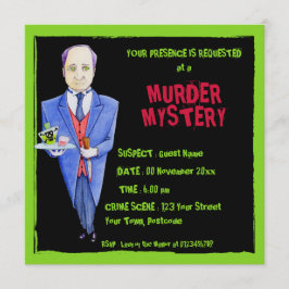 Invitación El misterio del asesinato negro del mayordomo