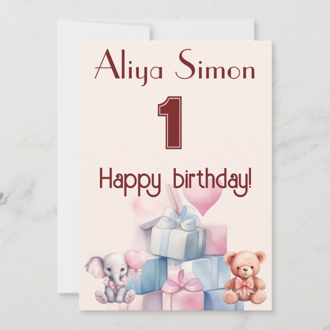 Invitación El momento tan esperado (Anverso)