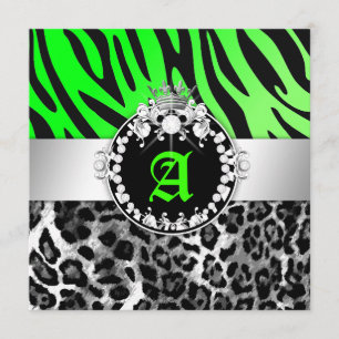 Invitación el n de los diamantes 311-Zebra-LeoTique besa el