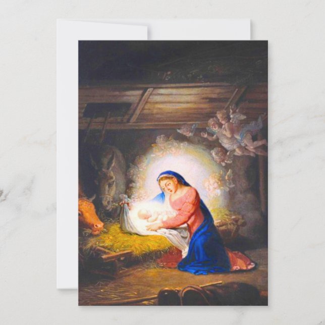 Invitación El Nacimiento de Cristo (Anverso)