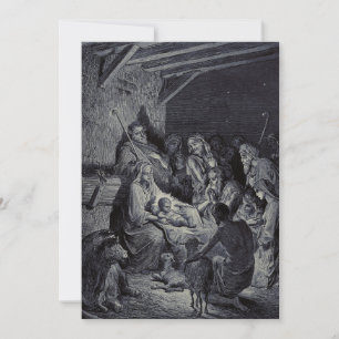 Invitación El Nacimiento de Gustave Doré Tinta Victoriana Pre