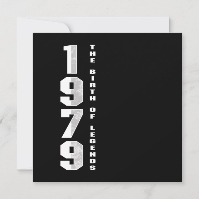 Invitación El nacimiento de las leyendas 1979 41 regalo de cu (Anverso)