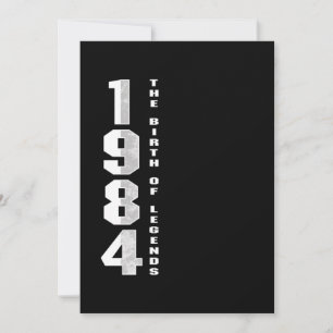 Invitación El nacimiento de las leyendas 1984 36 º regalo de 