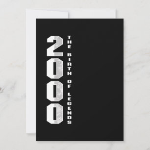 Invitación El nacimiento de las leyendas 2000 20 regalo de cu